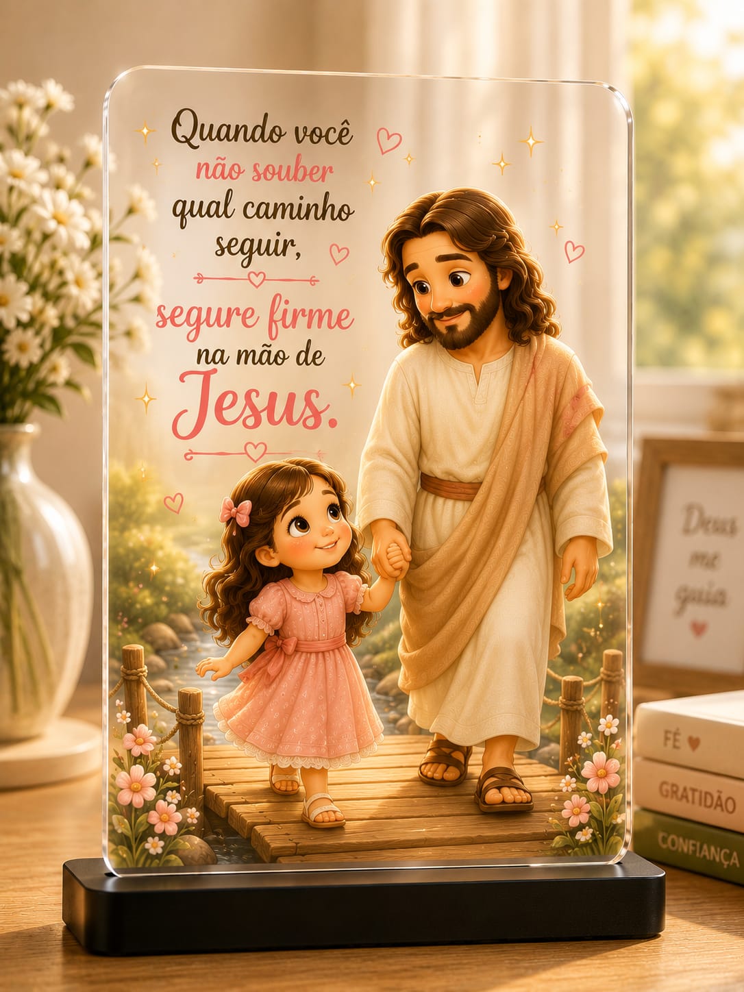 Segure firme na mão de Jesus